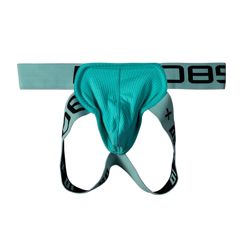 0850 Men's Panties Erotic Pouch Sexy Double Thong Low Rise Open Thorough Comfortable Men's Panties BS3511