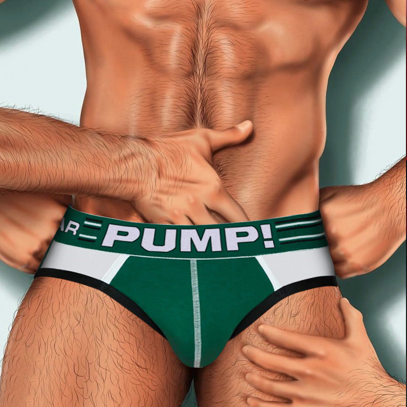 PUMP anime style sexy briefs low rise cotton breathable excitation pouch bag comfortable breathable shorts MP221