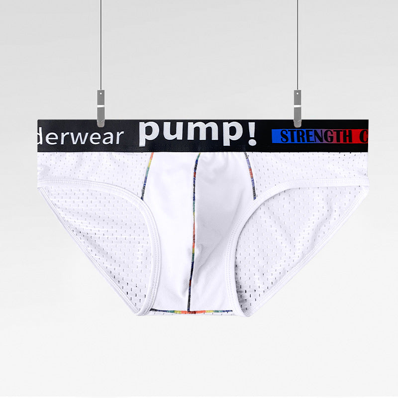 PUMP TEMU Supply: Sexy Low Rise Men's Panties Erotic Sports Fitness Mesh Breathable Briefs MP292