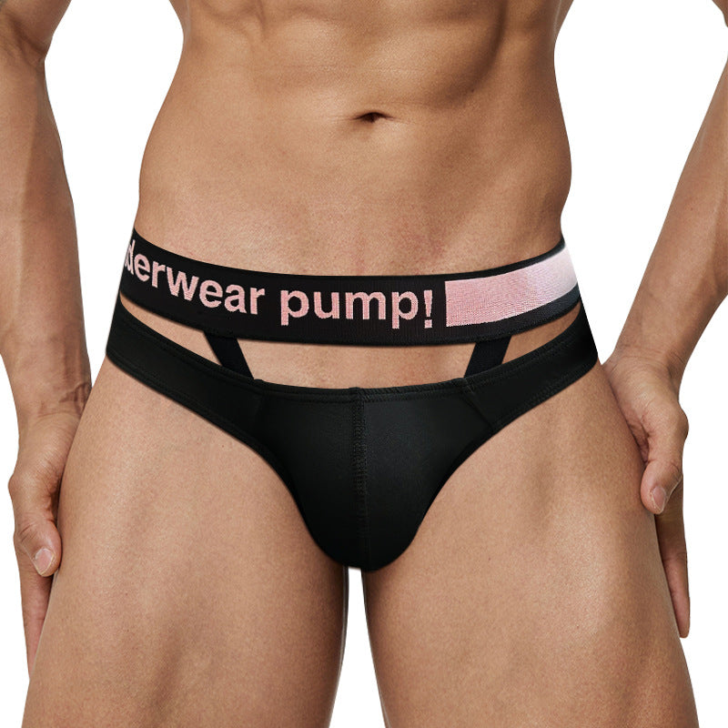 PUMP TEMU Shows Large Convex Low Waist Sexy Strap Half Bag Bag Modal Breathable Convex Briefs MP235