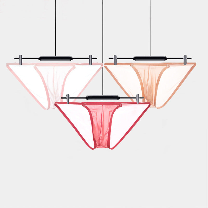 Transparent briefs sexy low rise convex pouch bag sex briefs sexy bikini pants AD788