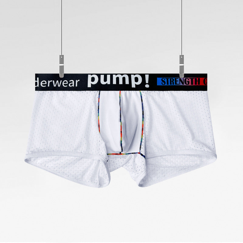 PUMP TEMU supply low-rise boxer mesh comfortable, breathable sexy sweatpants European and American new MP293