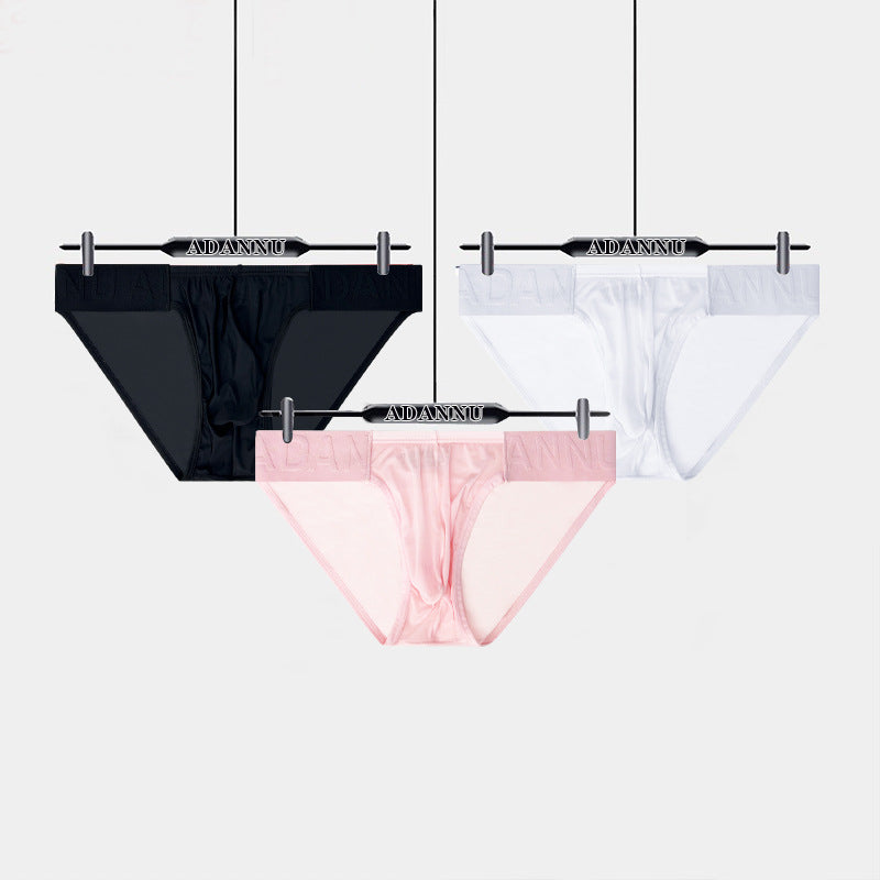 Cross-border new light and thin briefs, sexy low-waisted convex bag briefs, sports fitness, breathable AD780