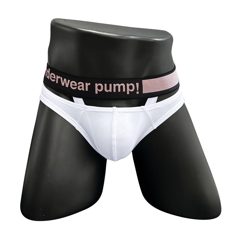 PUMP TEMU Shows Large Convex Low Waist Sexy Strap Half Bag Bag Modal Breathable Convex Briefs MP235
