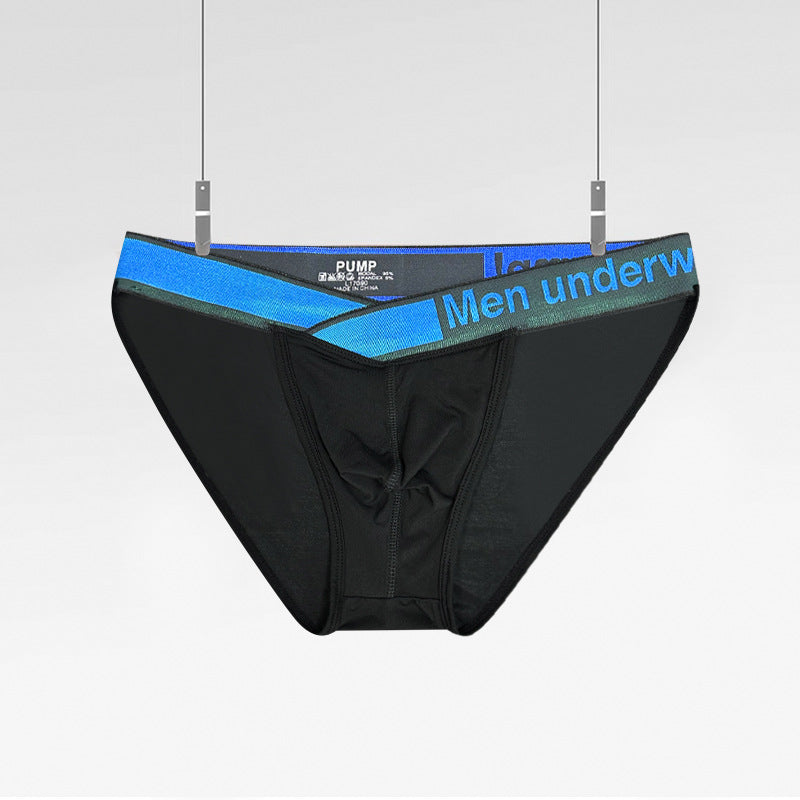 PUMP temu source V-neck triangle high fork sexy low waist sports fitness anti-strangulation leg irge bag briefs MP252