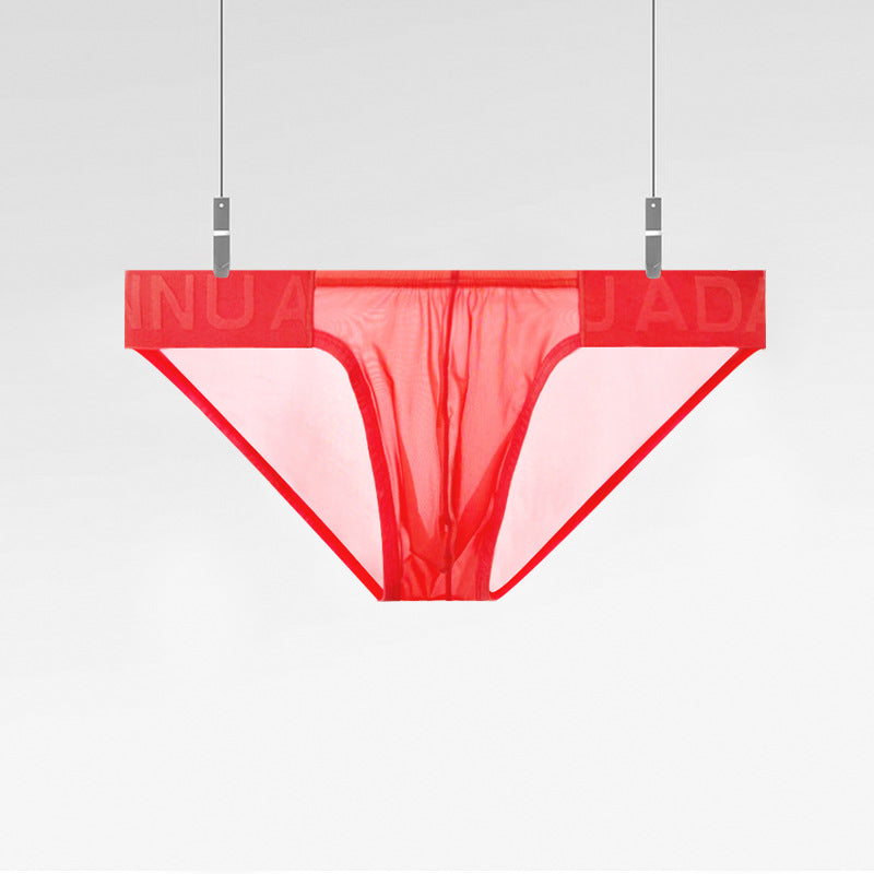 Light briefs low waist convex sexy U convex bag briefs men's sports fitness breathable AD786