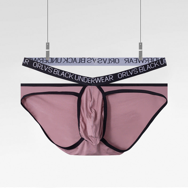 ORLVS Men's Panties Sexy Cool Soft Breathable U Convex Sexy Low Rise Gym Briefs OR6314