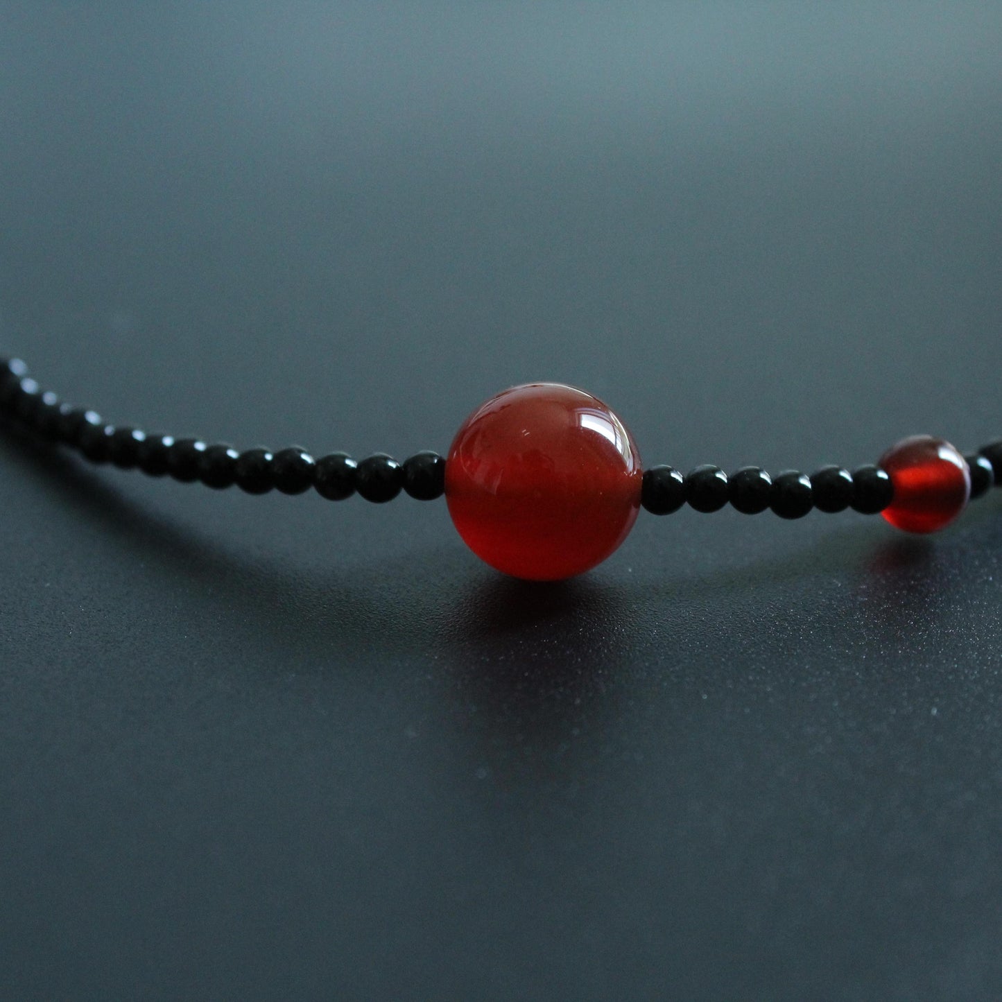 Black Agate , Choker Beaded Necklace, Waterproof Crystal Choker, Healing Jewelry Gift,Gemstone gift Natural Red Agate,Natural Raw Crystal