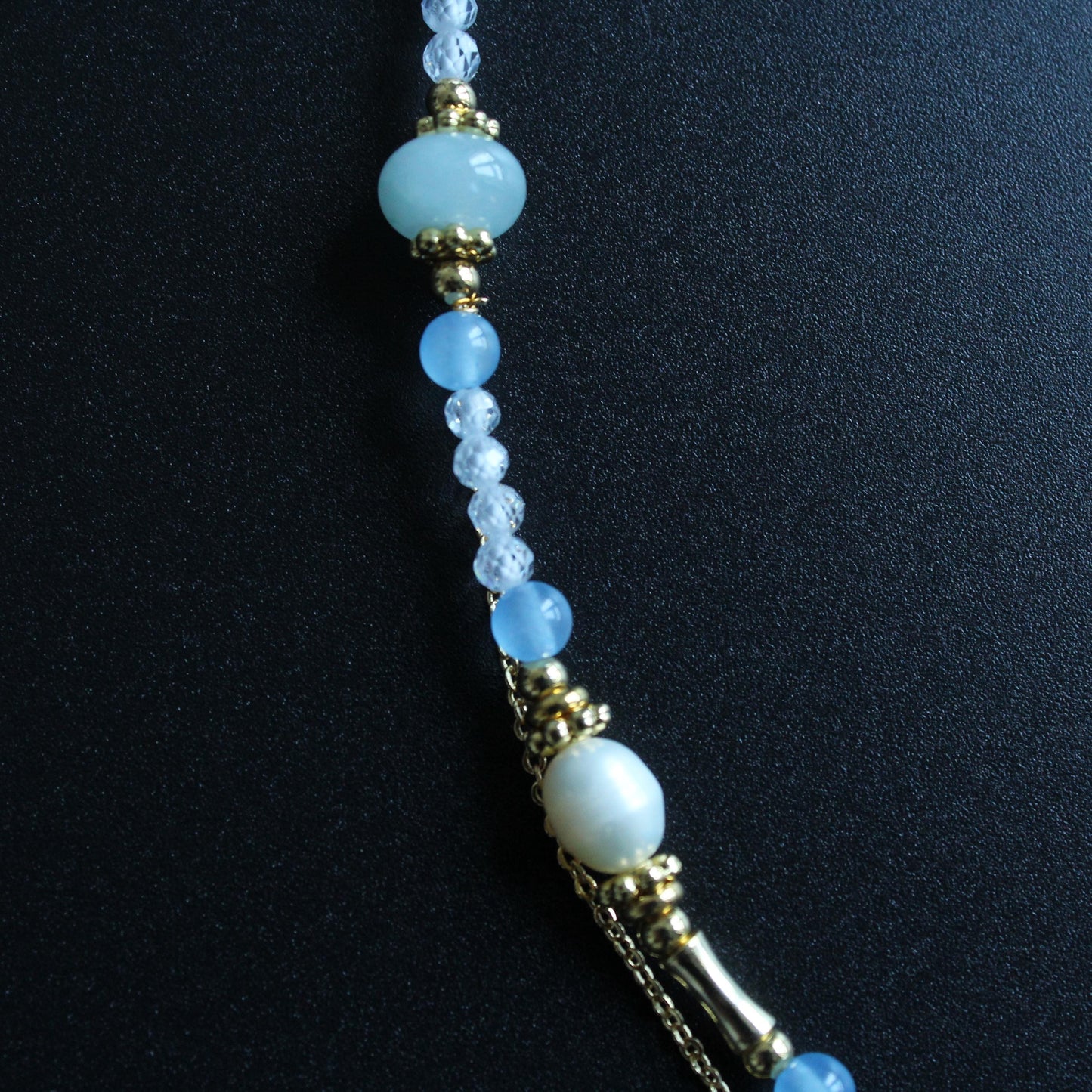Fairy Tale Necklace,Freshwater Pearl Zircon Jewelry,Gold Layered Necklace,Castle & Key Pendant,Princesscore Aesthetic Gift