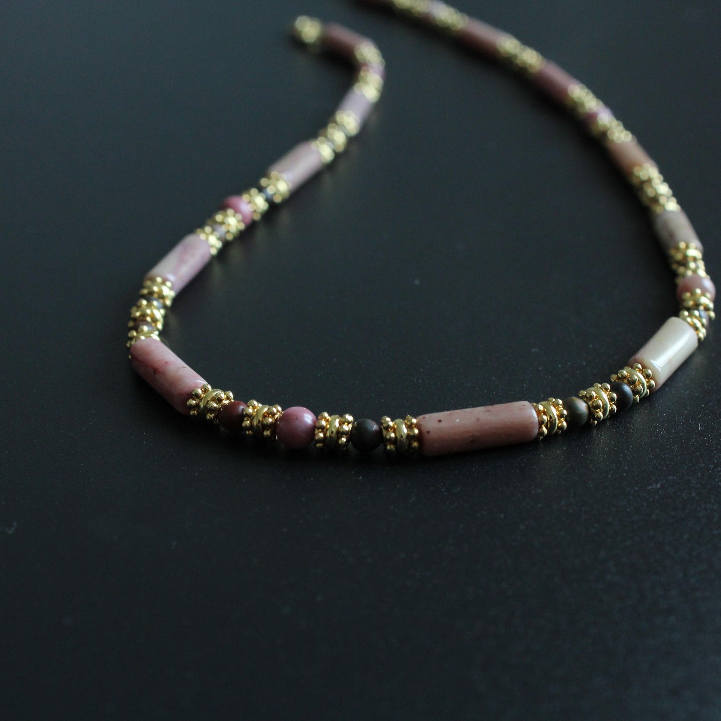 Rhodochrosite Necklace|Natural Pink Healing Stone|Love & Heart Chakra Crystal|Emotional Healing Jewelry|Gift for Her
