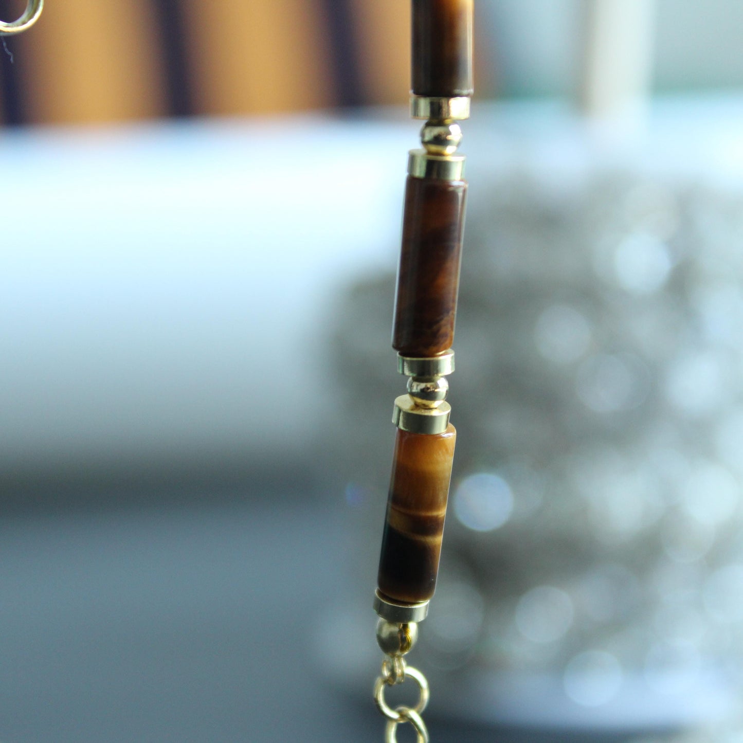 Tiger's eye Necklace, Tiger's eye necklace,Tiger's eye Necklace,Natural Stone Jewelry Boho Gemstone Necklace for Women