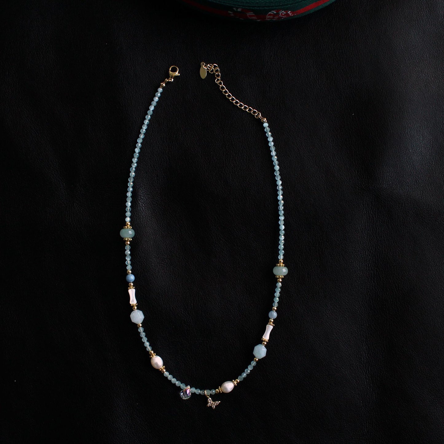 Natural Stone Pearl Necklace｜Natural Shell Jewelry｜Ocean Inspired Healing Necklace｜Gift for Her｜Boho Beach Jewelry